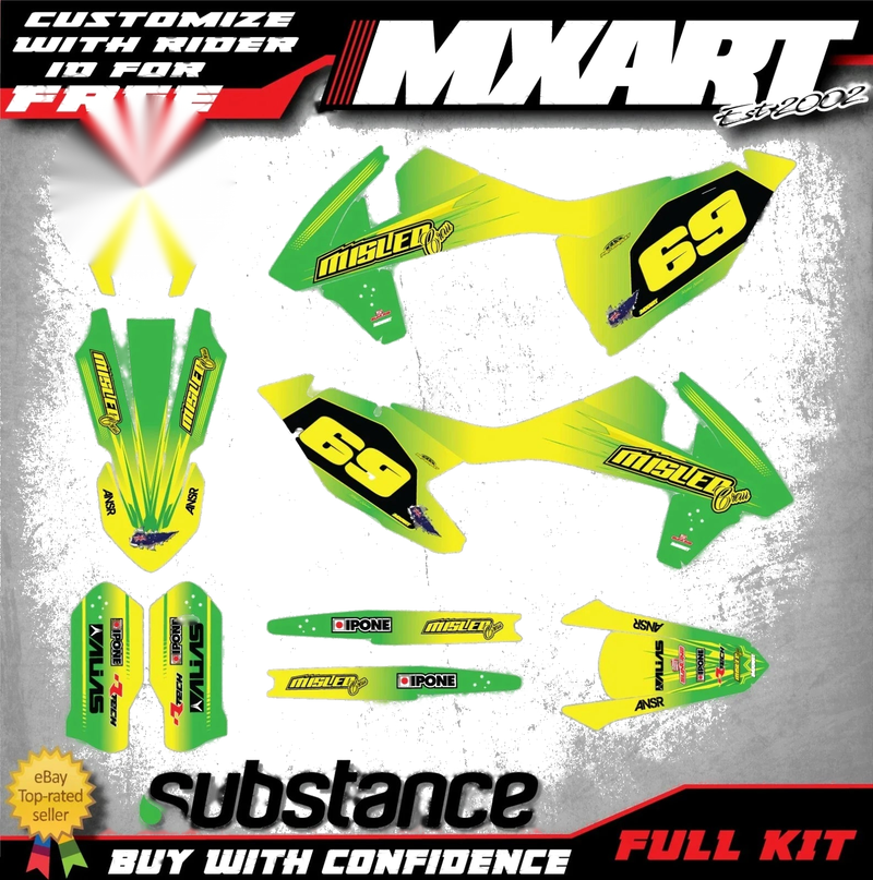 KTM EXC Patriot Style Graphics Sticker Kit (2017-2019)