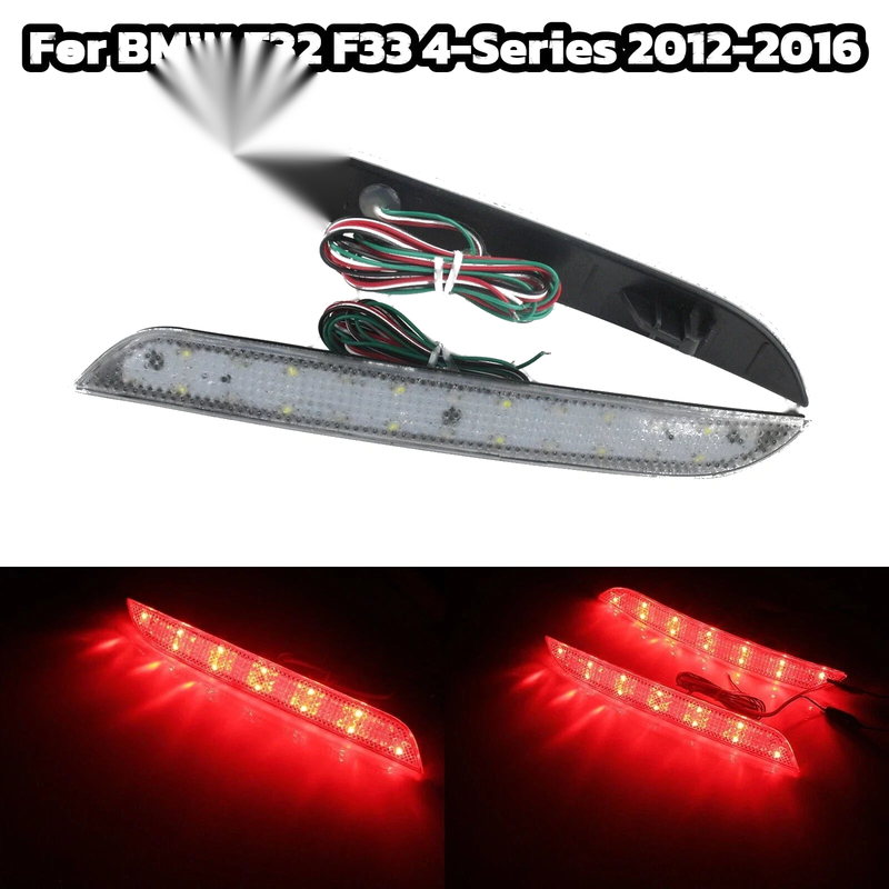 BMW F32 F33 4-Series LED Rear Bumper Reflector Brake Light (2012–2016)