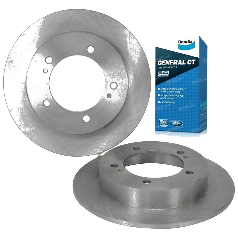 Sierra SJ80 4x4 Front Disc Rotors + Brake Pads (96-98)