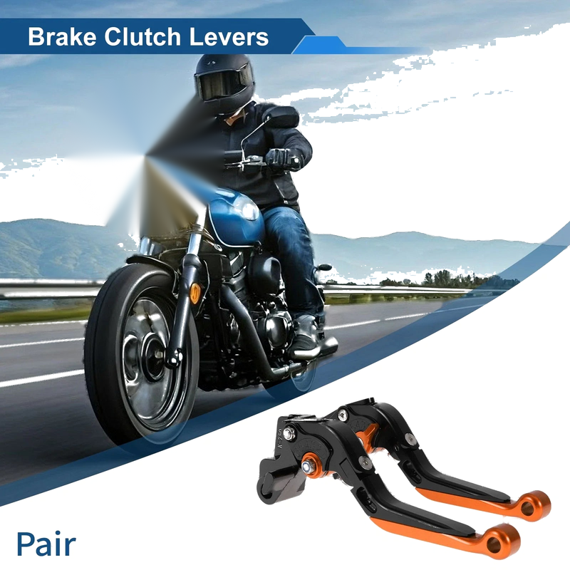Kawasaki ER-5 2 x Adjustable Short/Long Brake Clutch Levers (2004–2005)