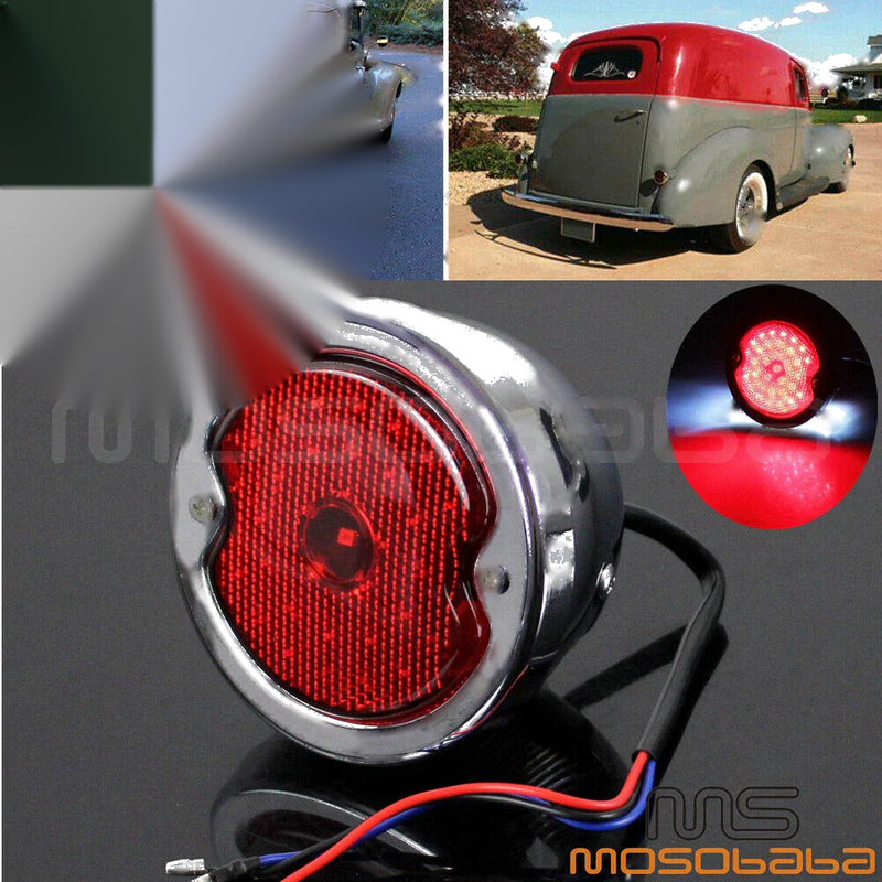 Ford Model Pick-ups & Wagons LED Tail Light Assembly Red Lens (1933-1936)