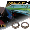 Jeep Wrangler JK (2007-2014) Brown A Pillar Speaker Ring Cover Trim
