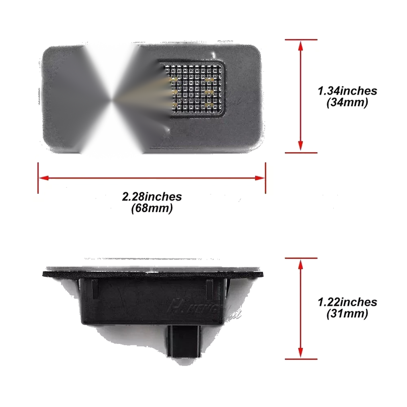 Tesla Model X and Model S SMD Full LED License Plate Lights