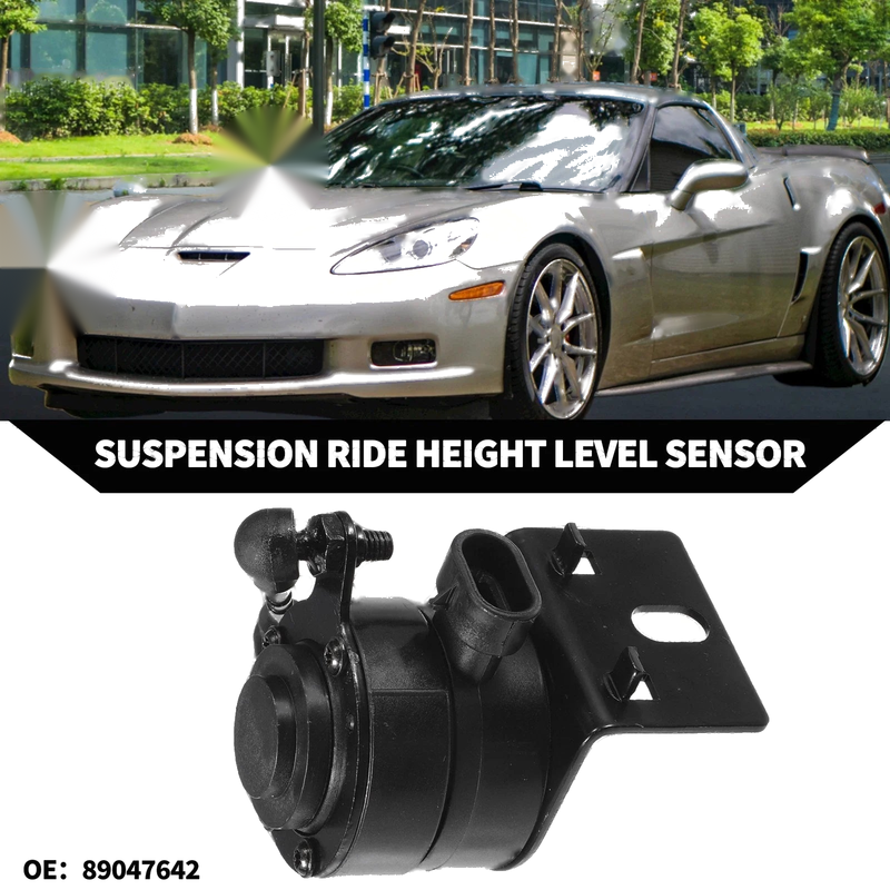 Chevrolet Front Left Black Suspension Ride Height Level Sensor