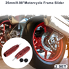 Motorcycle 0.71" 2 x Aluminum Alloy Plastic Motorcycle Slider Frame