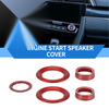 Honda Civic (2016-2021) 5 x AC Engine Start Speaker Switch Knob Cover Ring