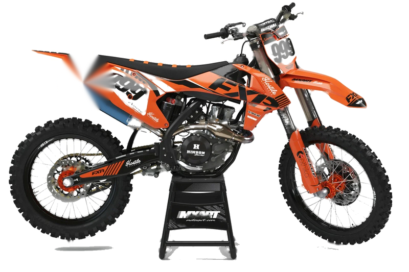 KTM SXF 250 450 Graphics Decal Kit HOSTILE Style (2016-2018)