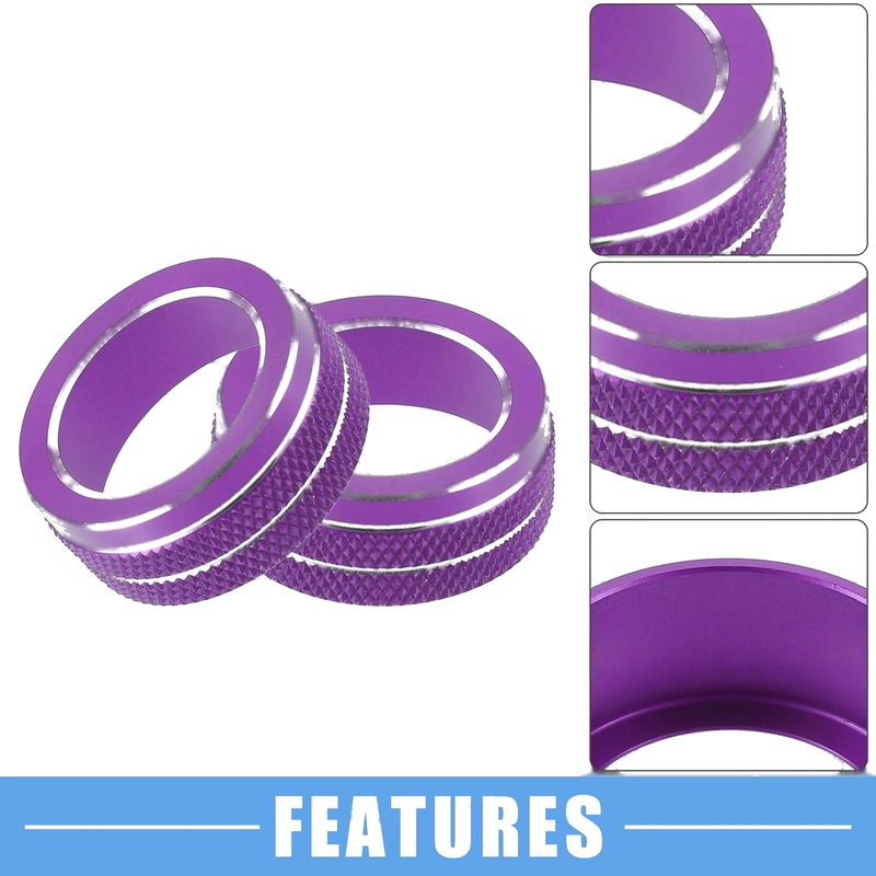 Toyota Corolla 2020-2022 AC Control Switch Knob Cover Trim ( Purple)