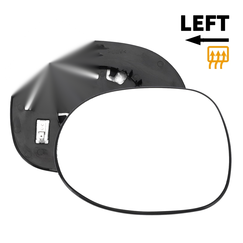 Honda Civic Left Side Heated White Mirror Glass (2005-2012)