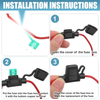 3 x DC 12V Car ATC Blade Style Mini Fuse Holder with 30A Fuse