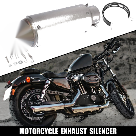 Motorcycle Exhaust Silencer / 60.5mm Muffler