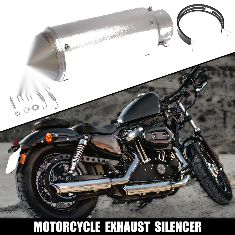 Motorcycle Exhaust Silencer / 60.5mm Muffler