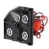 Marine Switch Panel Push Button 5 Gang Splashproof Dual USB & LED Indicator