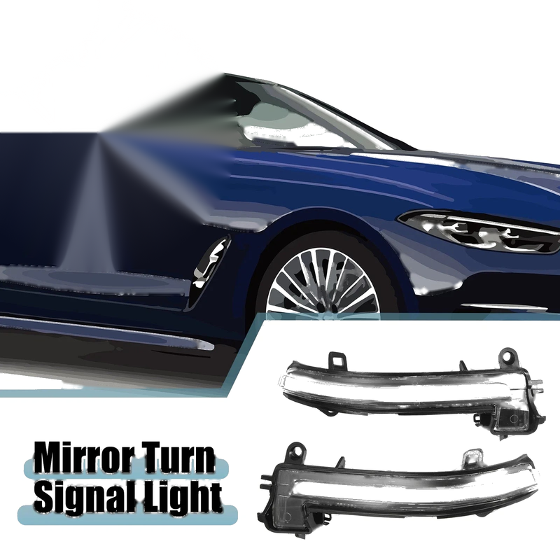 BMW (1 Pair) Mirror Turn Signal Light 63137280771 (2007-2013)