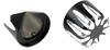 Harley Electra Street Road Glide Black CNC Cut Axle Nut Cover