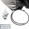 Motorcycle Brake Line / 35.43" 10mm / Stainless Steel Black Hydraulic Oil Hose