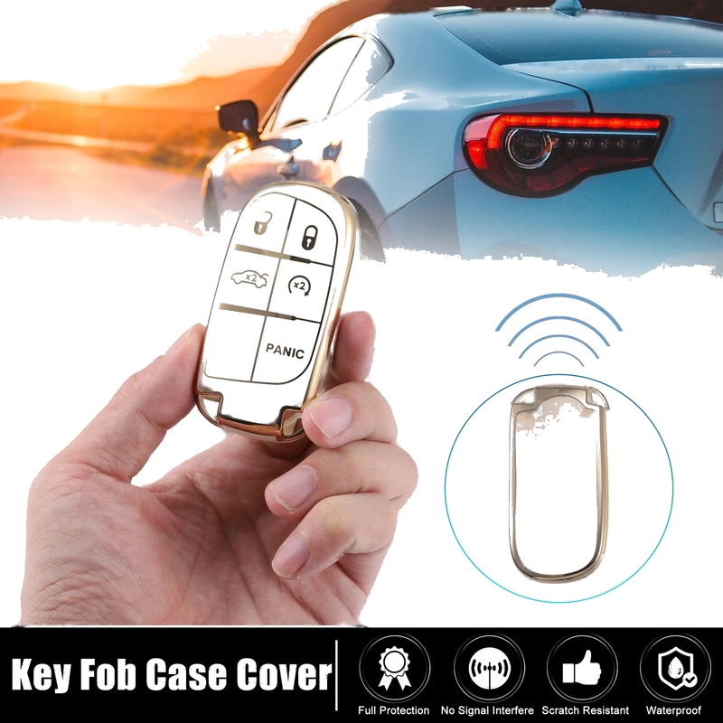 Jeep Grand Cherokee Renegade Smart Key Fob Case Cover Set (2011-2023)