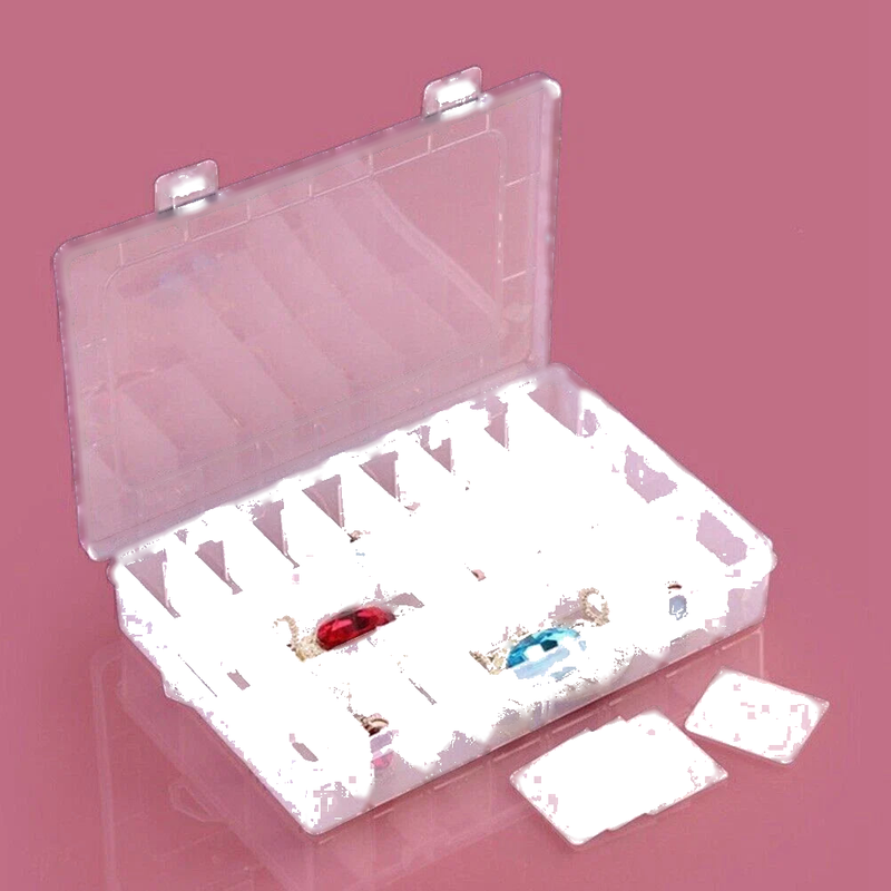 Makeup & Jewelry - Transparent Container Detachable Plastic Storage Boxes