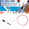 10ft 118 Inch Marine Throttle Shift Control Box Cable with Clevis Red