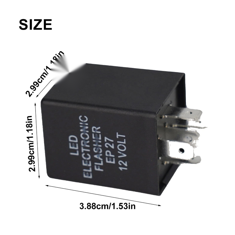 Cars 12V Flasher Relay Double Flashing Five-Legged Steering
