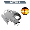 Mercedes-Benz M Class Rearview Mirror Cover Overlay Chrome Plated (1998-2005)