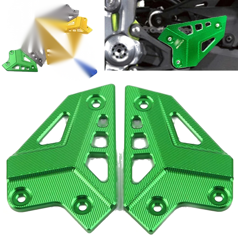 KAWASAKI Z900 Rear Footrest Set Heel Plates Guard Protector (2017-2023)