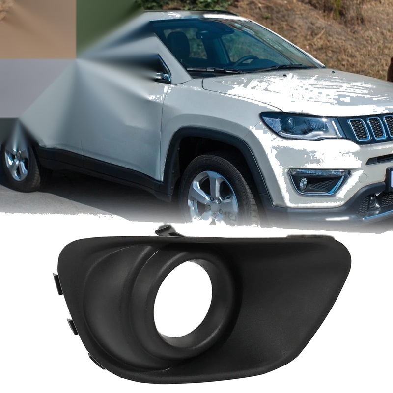 Jeep Compass Front Bumper Right Side Fog Light Grille Cover (2007-2023)