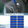 Motorcycle Garbage Cans Blue 10 Universal Rectangle Shape Reflectors