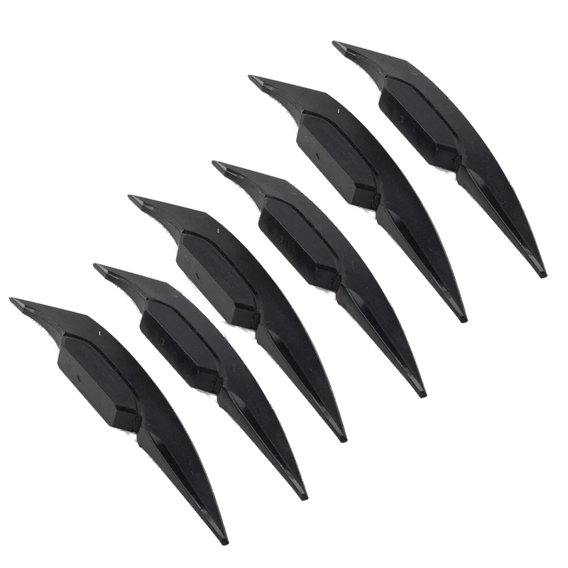 Universal Models Black Motorcycle Fairing Winglets Side Spoiler Deflectors