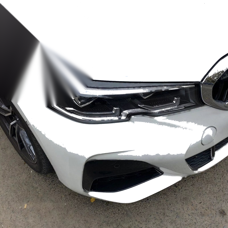 BMW 3 Series G20 G28 2 x Gloss Black Headlight Eyelid Covers (2019-2023)