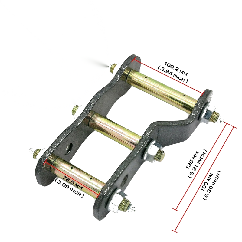 Nissan Navara D40 2" Rear Extended Lift Shackles (2005-2015)
