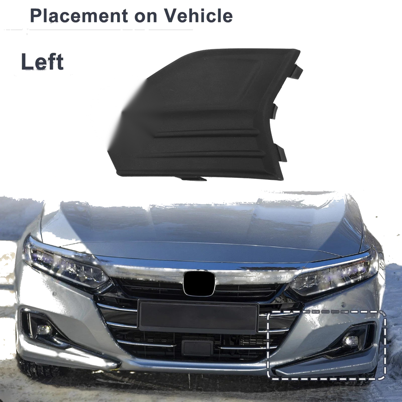 Ford Fusion (2019-2020) - ABS Black Front Left Fog Light Grill