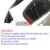 Honda Accord 2 x Gloss Black Window Louver Shutter Cover Trim (2008–2013)
