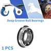 Deep Groove Ball Bearings 22x44x12mm Silver Tone