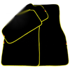 BMW M5 E39 with Yellow Trim Black Floor Mats (1998-2003)