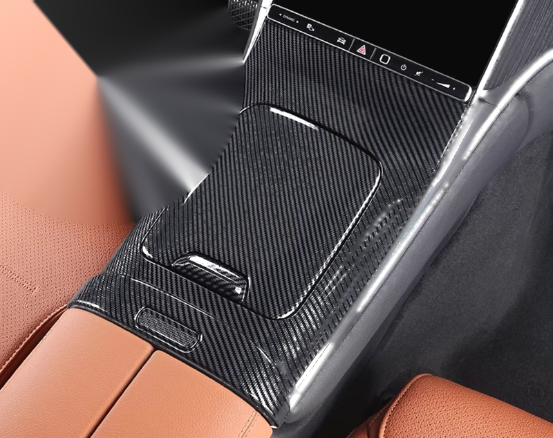 Mercedes-Benz GLC X254 Carbon Fiber Gear Shift Box Panel Cover Trim (2023)