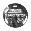 Ford Mustang Carbon Fiber Black Engine Start Stop Button Cover Trim (2015-2022)
