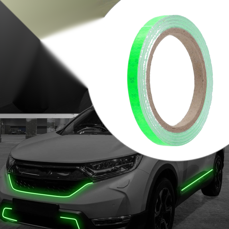 Motorcycles Green High Brightness PVC Universal Reflective Tape