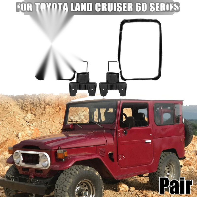Toyota Land Cruiser Rear View Side Mirror 2 x (1980–1996)