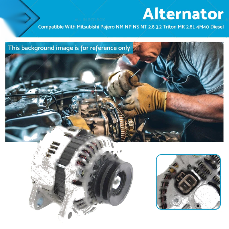 Mitsubishi Delica NJ Triton 4M40 2.8L 90A Alternator (1993-2014)