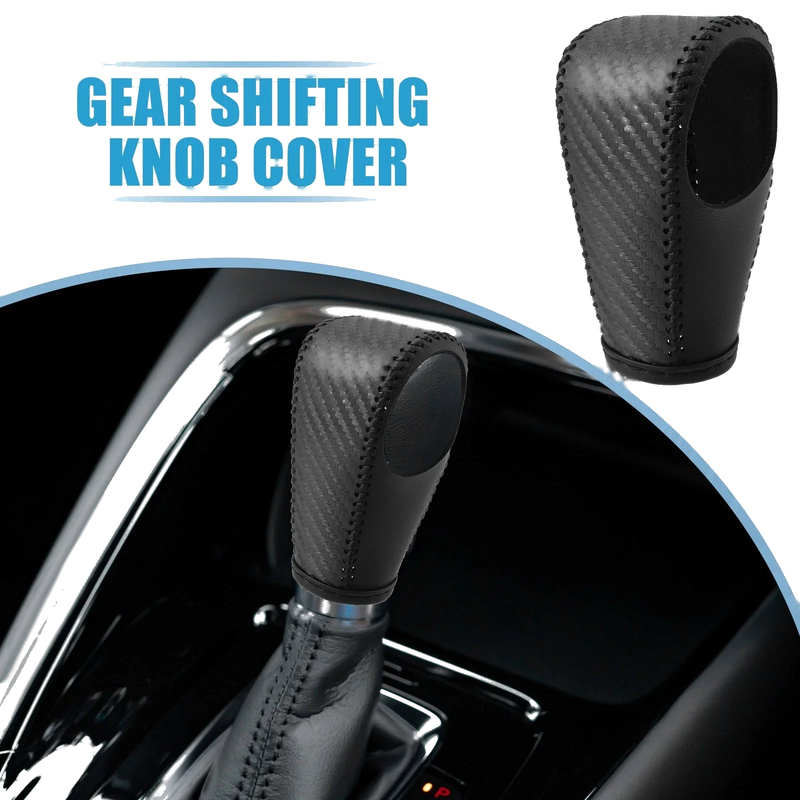Honda HR-V PU Leather Carbon Fiber Gear Shifting Knob Cover (2016-2023)