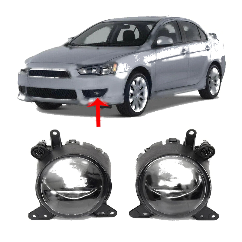 2008-14 Mitsubishi Lancer () MR957361 MR957362 Fog Light Lamps
