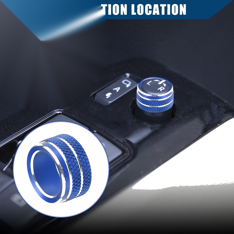 Toyota Sienta 2015-2023 Blue Rear View Mirror Switch Knob Cover