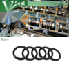Motors Oil Seal 45x55x6mm 5 Pcs Seal Ring Rotary Shaft NBR Rubber