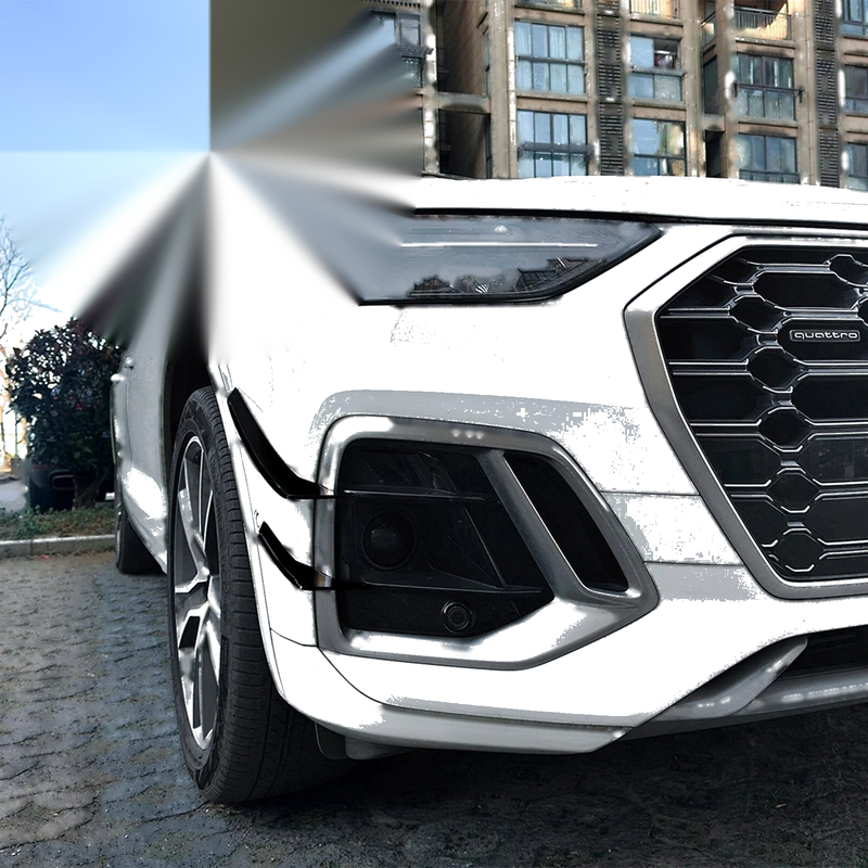 Audi Q5 FY Sline 4 x Gloss Black Front Side Air Vent Trims (2020-2024)