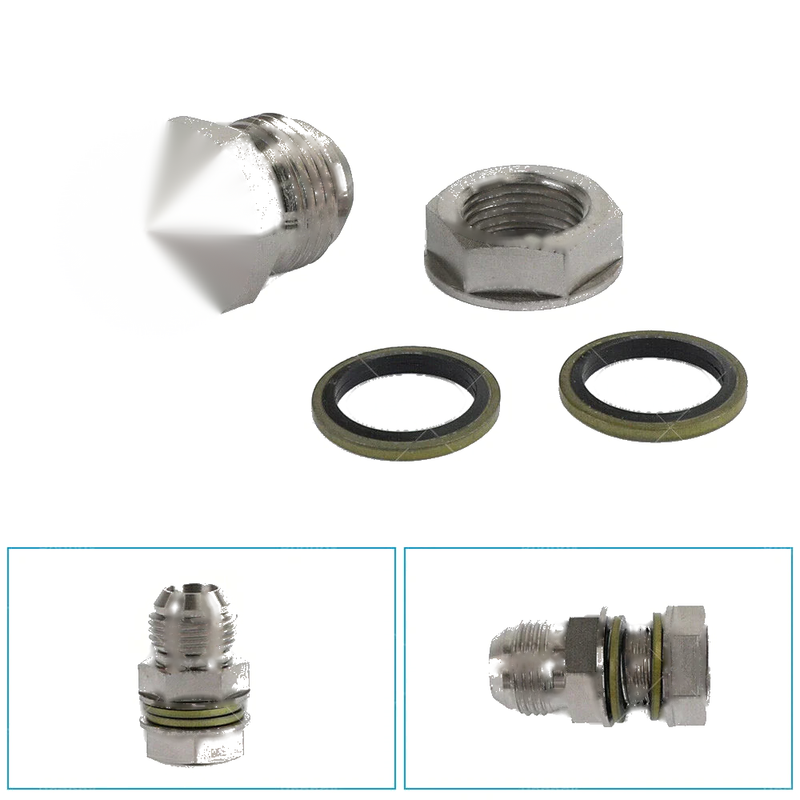Turbo Oil Pan Sump Return Drain Adapter Fitting 10AN to M18x1.5