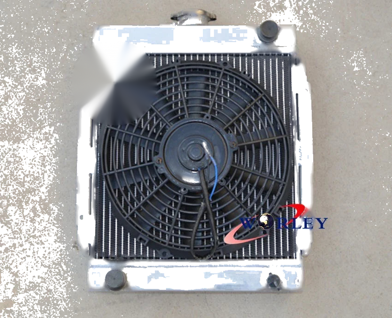Datsun 1200 3 Core Aluminum Radiator + Fan (1970-1976)