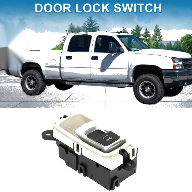 Tesla X Front Driver Beige Door Lock Switch (2015-2017)