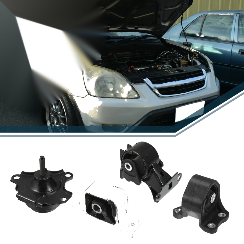 Honda CR-V 2.4L 4WD Engine Motor Trans Mount Set (2002-2006)