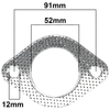 Nissan Pulsar N12 Exhaust Pipe Flange Gasket 1.6L 4cyl (1986 - 1987)